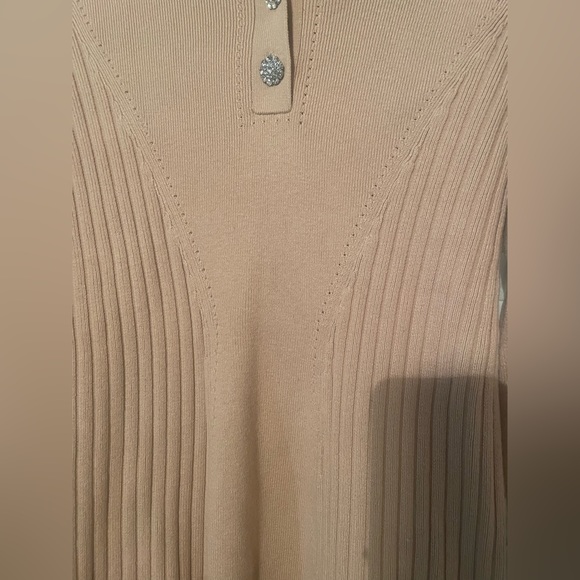 & Other Stories dress-ribbed sweater with rhinestone buttons, fits a S or XS NWT - Picture 6 of 12
